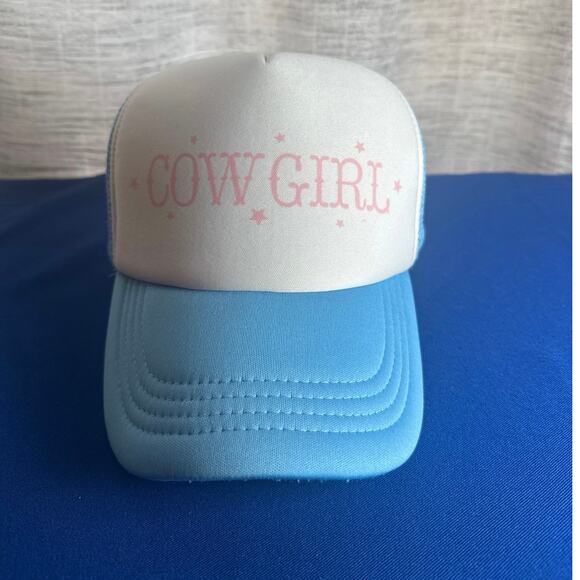 Trucker Blue Cowboy Baseball Cap - Picture 1 of 4